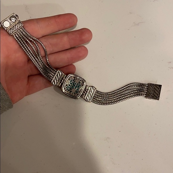 Turquoise/Silver Bracelet Vintage - Picture 3 of 3